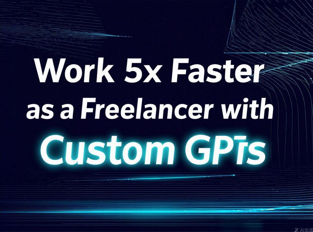 Work 5x Faster as a Freelancer with Custom GPTs