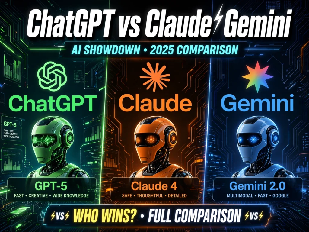 ChatGPT vs Claude vs Gemini