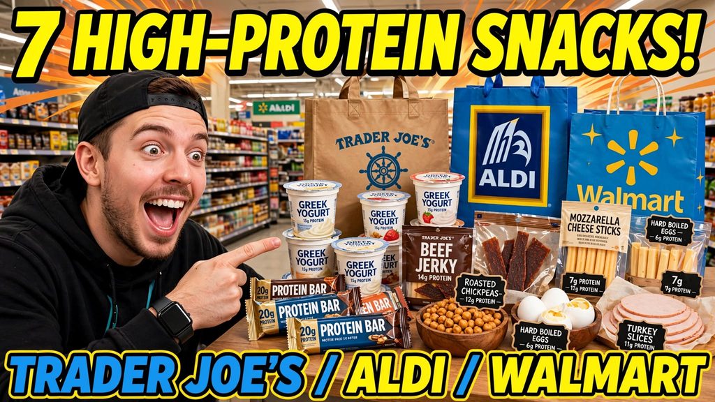 7 Best High-Protein Snacks You Can Buy at Trader Joe's, Aldi, and Walmart
